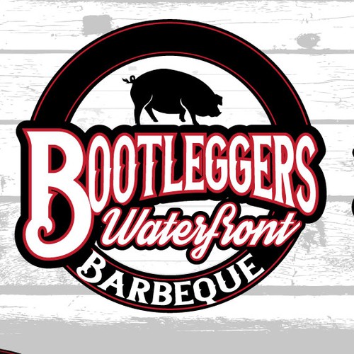 Booze and BBQ logo for a waterfront restaurant... you know you want to do it!