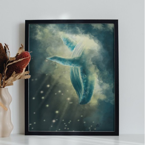 whale poster