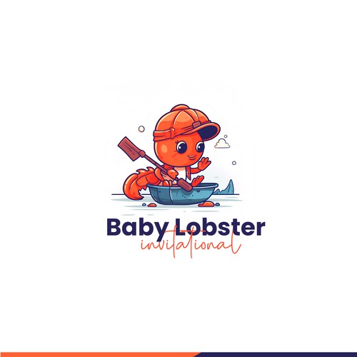 Baby Lobster Mascot logo