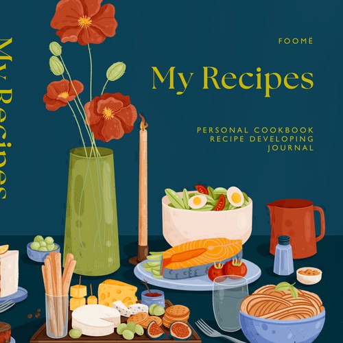 Cookbook cover design 