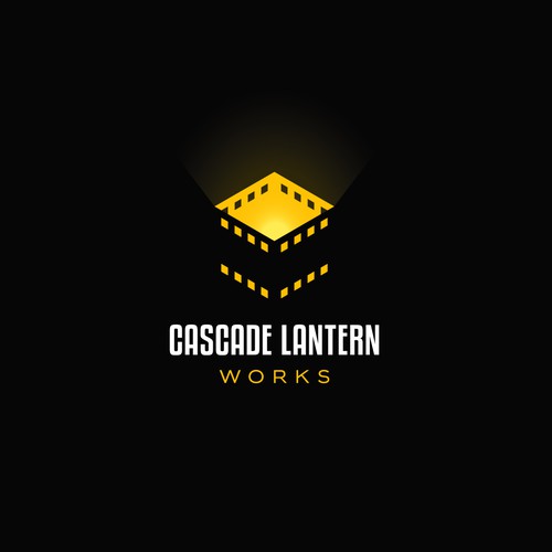 Negative space logo for Cascade Lantern