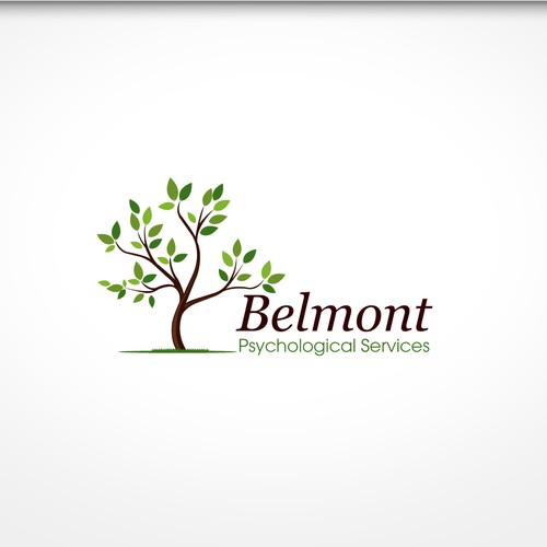 Create a tree themed logo for a psychology practice using the Greek letter psi ψ