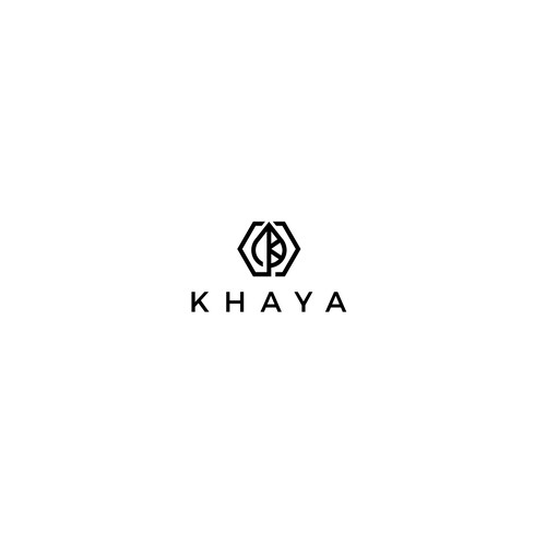 Leaf Logo in Hexagon Shape