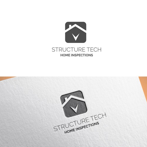 Simple logo design for home inspection company