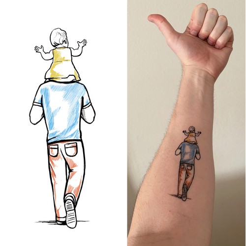 Dad & Daughter Tattoo