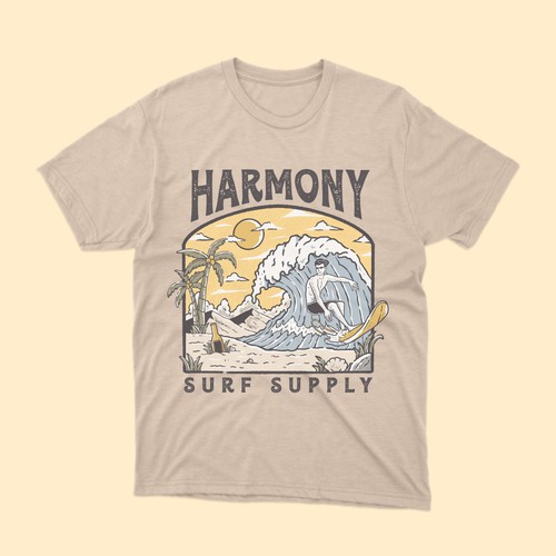 Surfing Tshirt Design