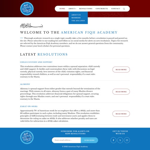 Redesign of an Academic Site