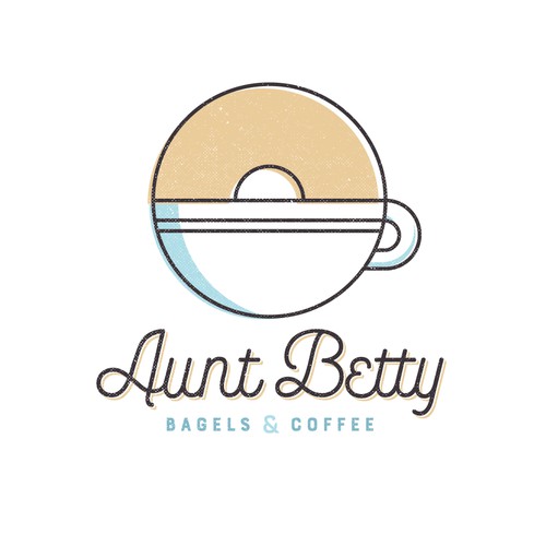 Design concept for Aunt Betty Bagels & Coffee