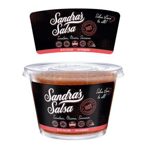 Sandra's Salsa Label