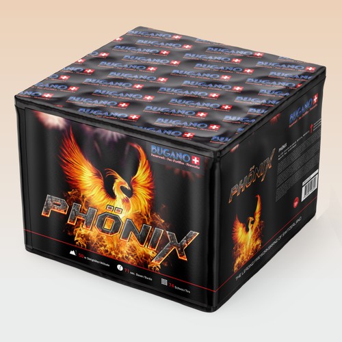 Fireworks Battery Label, Packaging Design for Swiss company
