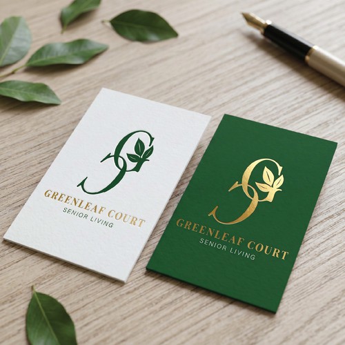 Greenleaf Court Senir Living Logo Design