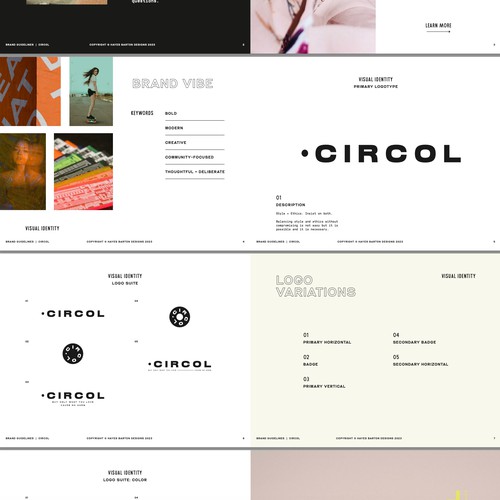 Brand Identity Design + Brand Guide for Circle