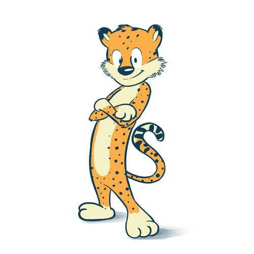 Cheetah character design