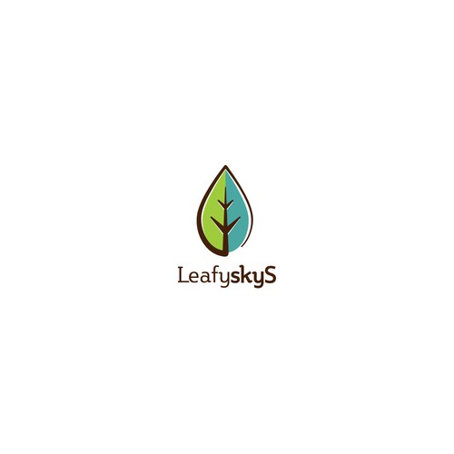 Logo concept for Leafy skyS