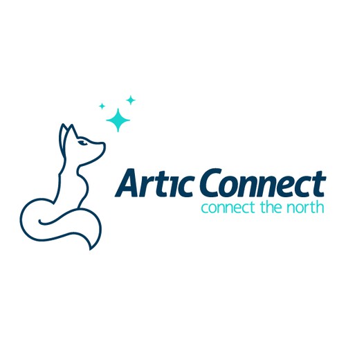 Create a professional and clean logo for an exciting online platform about Arctic