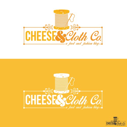 Create a dynamic logo for a food and fashion blog - Cheese & Cloth Co.