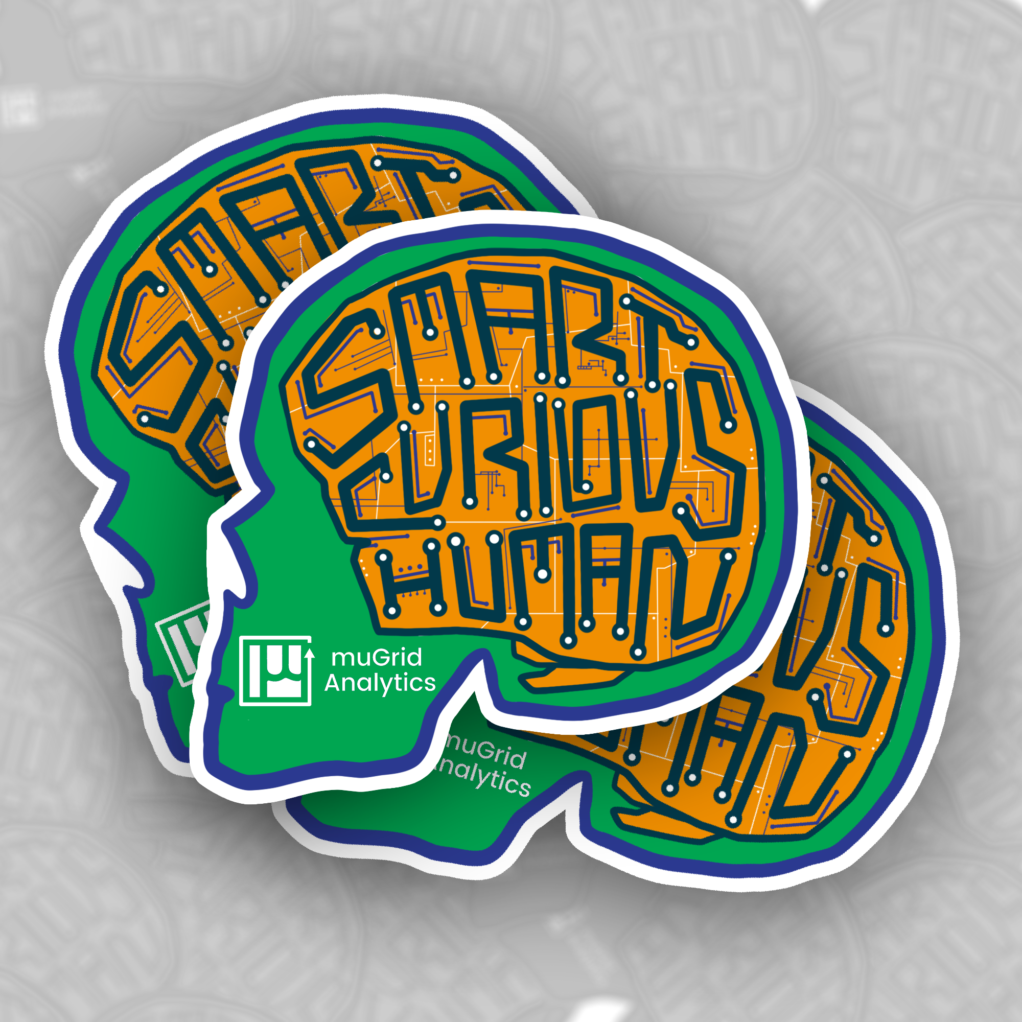 Smart Curious Human Sticker for Renewable Energy