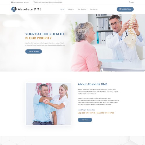 WordPress Design and Development for Medical Equipment