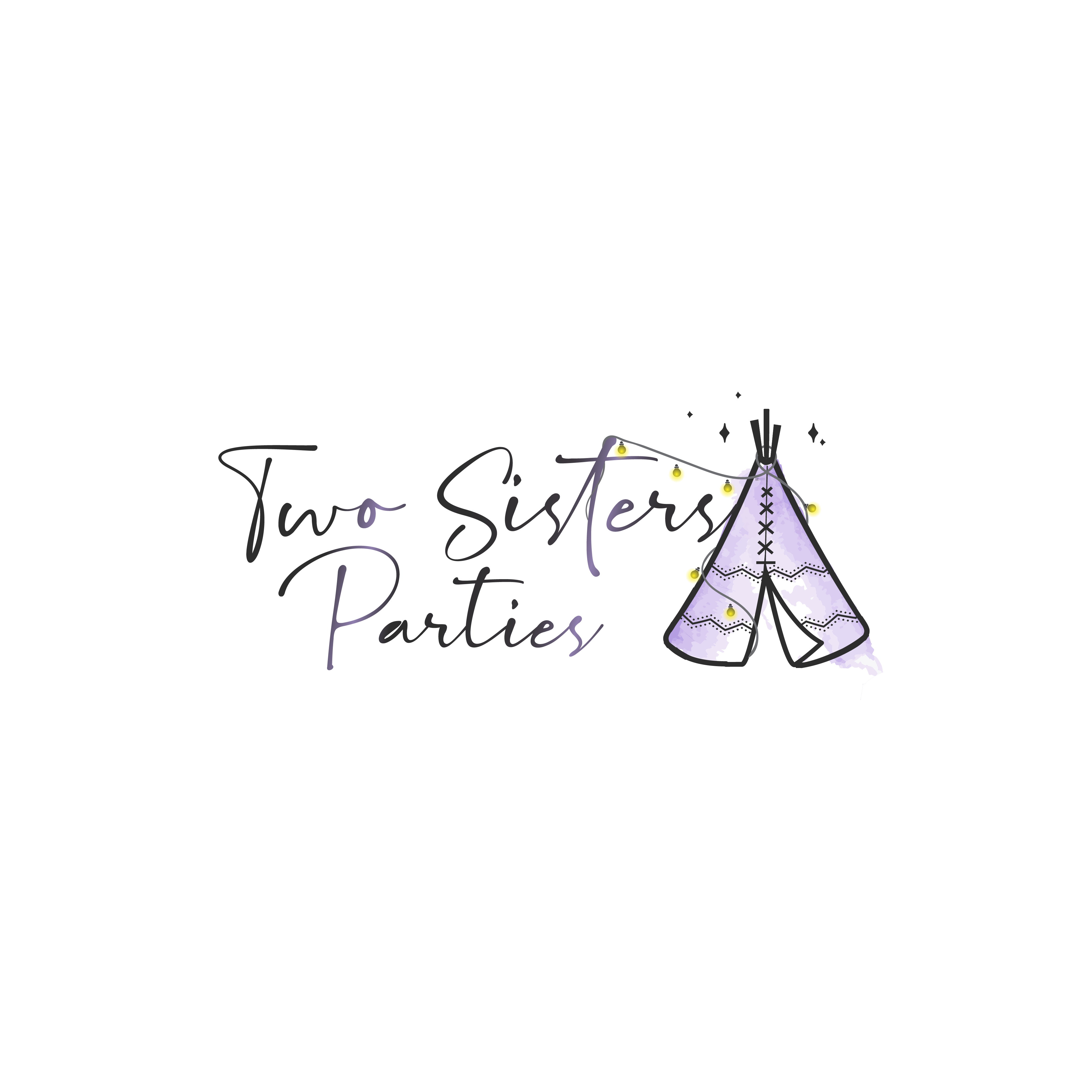 Logo for party rental company