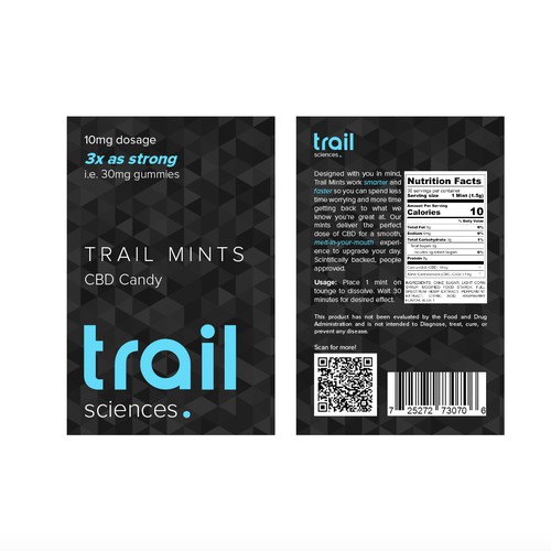Sticker Label for Trail Sciences