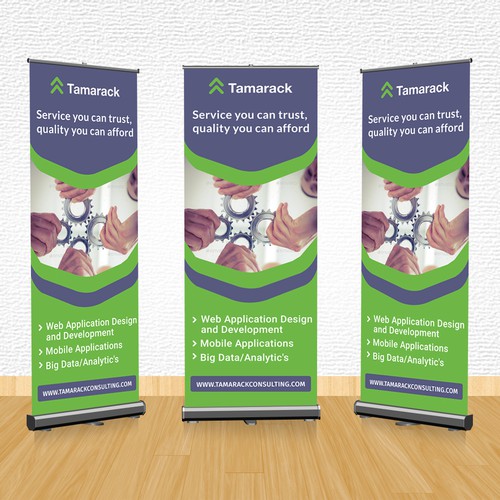 Business roll up banner