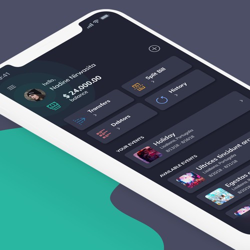 Concept Design for Transfer app