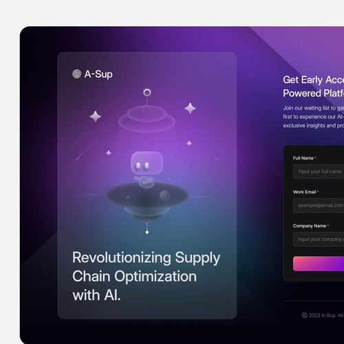 SaaS / Web3 Signup Page