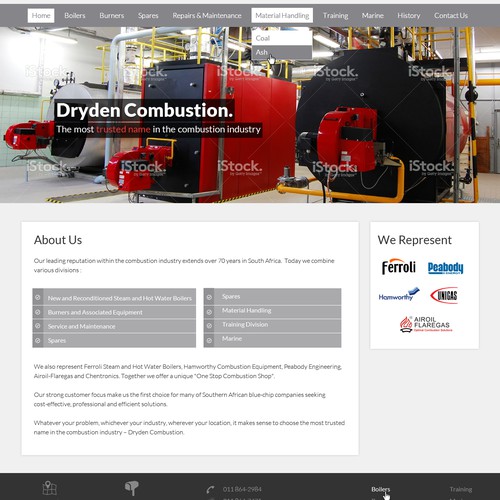 Website revamp for hot water boilers company