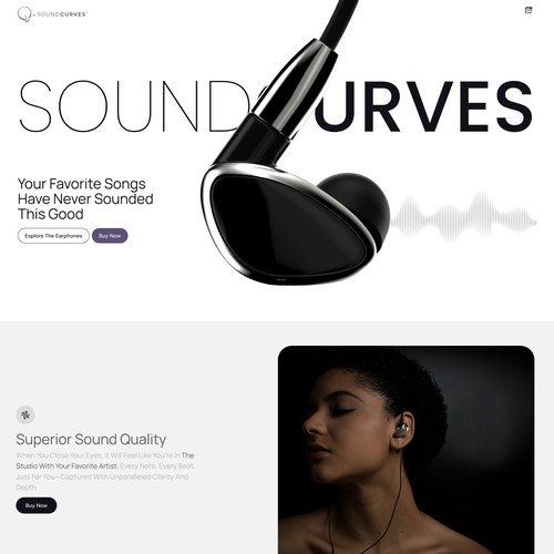 Sound Curves Web design