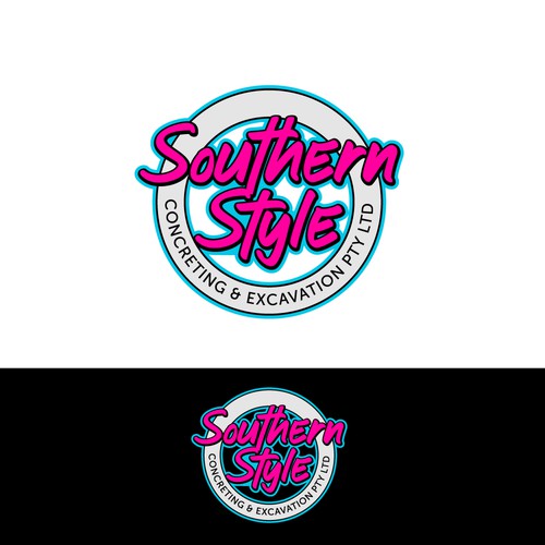 Winning design for "Southern Style" Concreting & Excavation PTY LTD.