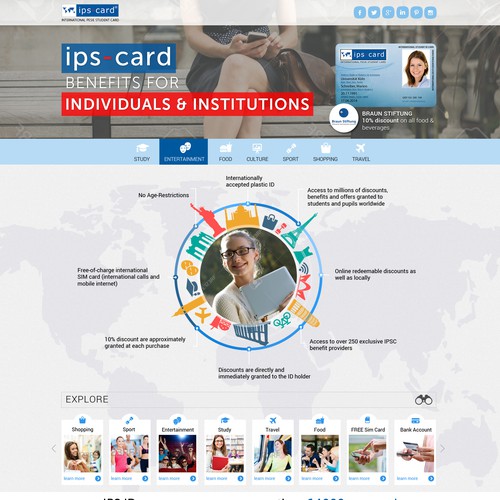 IPS Student Card Design