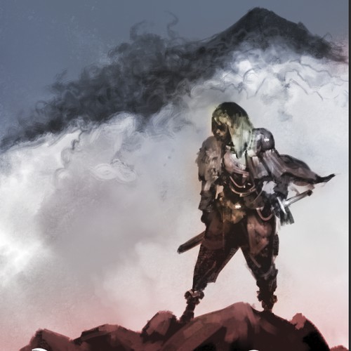 Fantasy novel cover illustration 