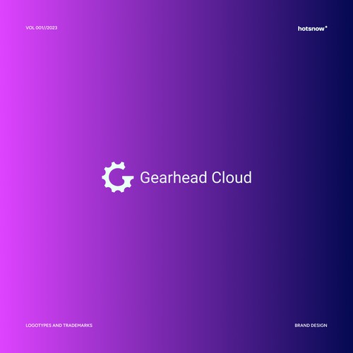 Introducing the GearHead Cloud Logo: Driving Innovation in Auto Tech-Cloud Data.