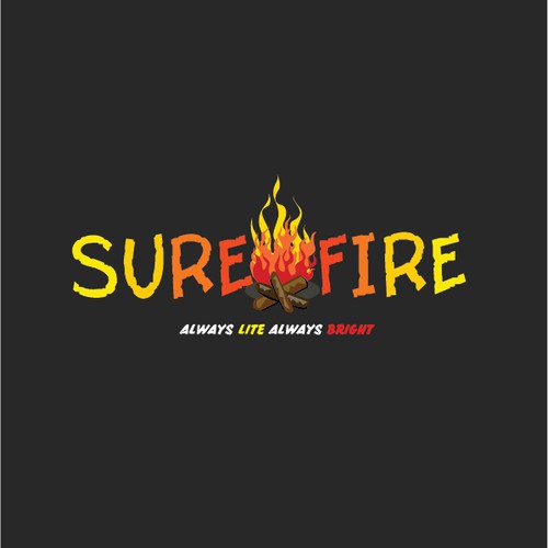 Create a logo for quick-starting firewood company, Sure Fire.