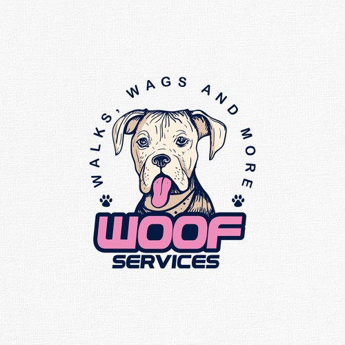 Woof Service Logo Design