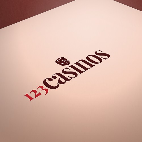 123 casinos logo design