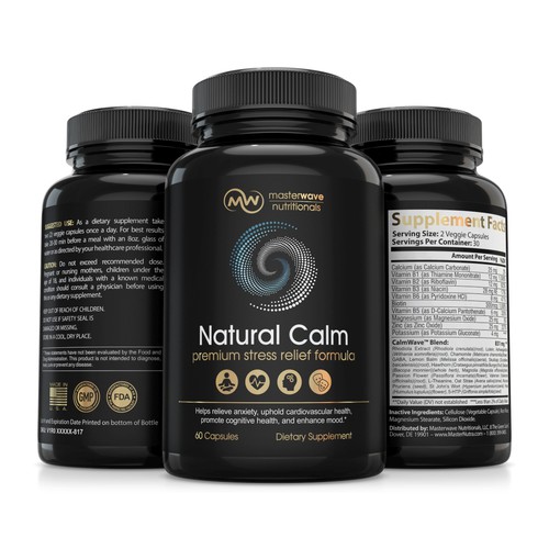 Supplement label + 3D