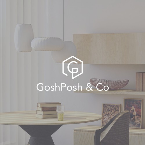 Minimalist logo concept for GoshPosh & Co