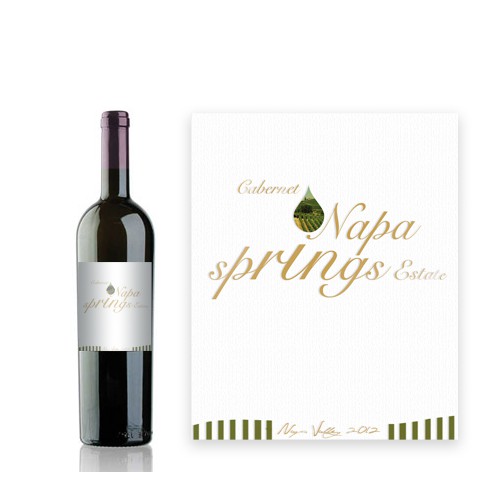Create a wine label for Napa Valley Cabernet for export to China