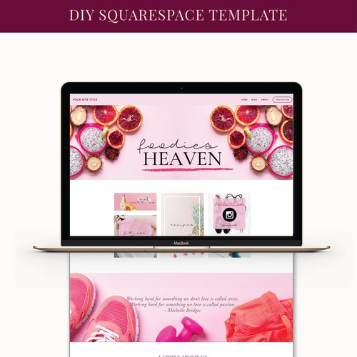 Foodies Heaven | Squarespace Template