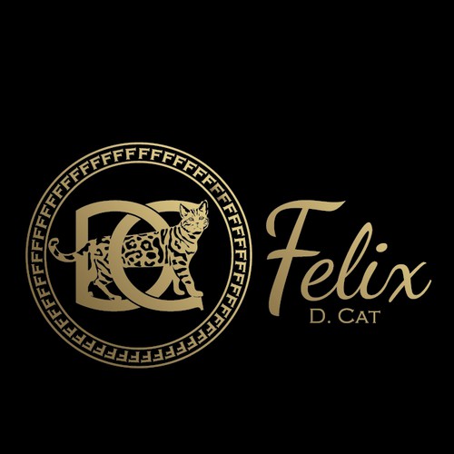Logo available for customisation and sale.Felix D. cat logo