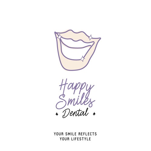 women centric logo design for a dental service