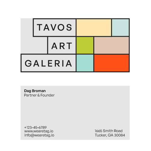Brand Identity and guidelines for an art gallery. 