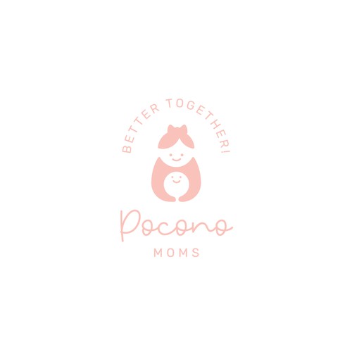 Cute meaningful logo concept for parenting society