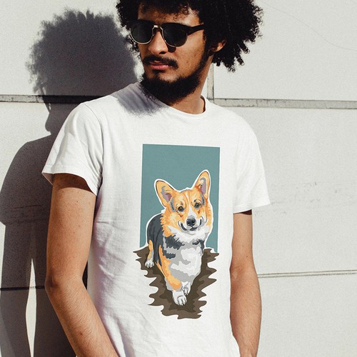 Happy Corgi Mockup!