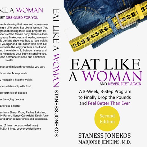 Book Cover sample design Eat like a woman