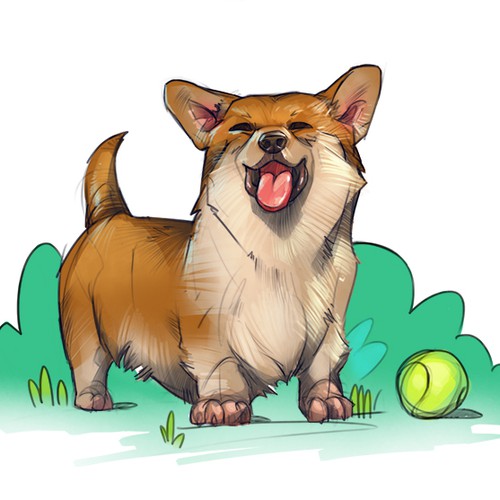 Corgi Illustration