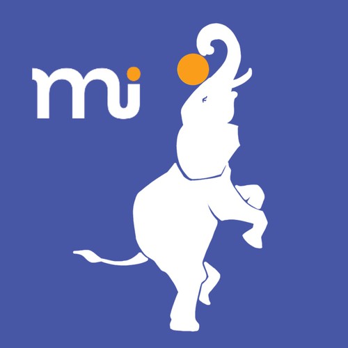 Elephant mascot that shape shifts into logo icon