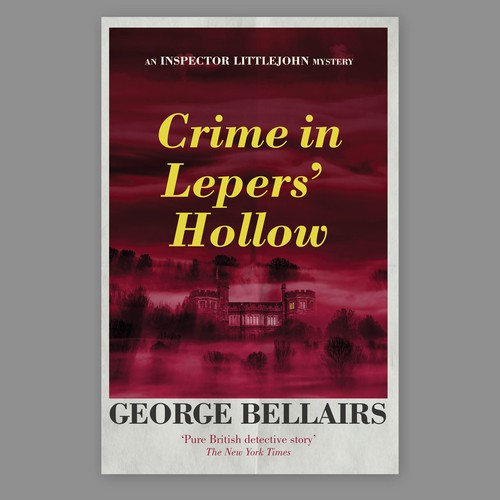 Book cover design for crime novel.