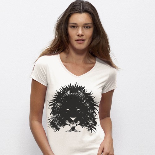 Create a Design for Dusty Paw that Elevates Female T-Shirt/Top to Fashion Wear